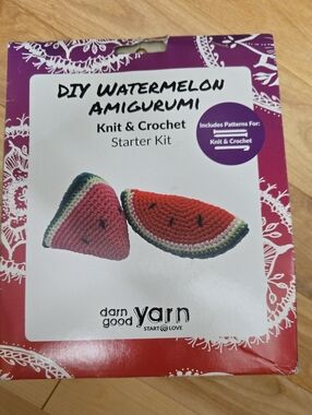 Darn Good Yarn Amigurumi Crochet Watermelon Kit NWT